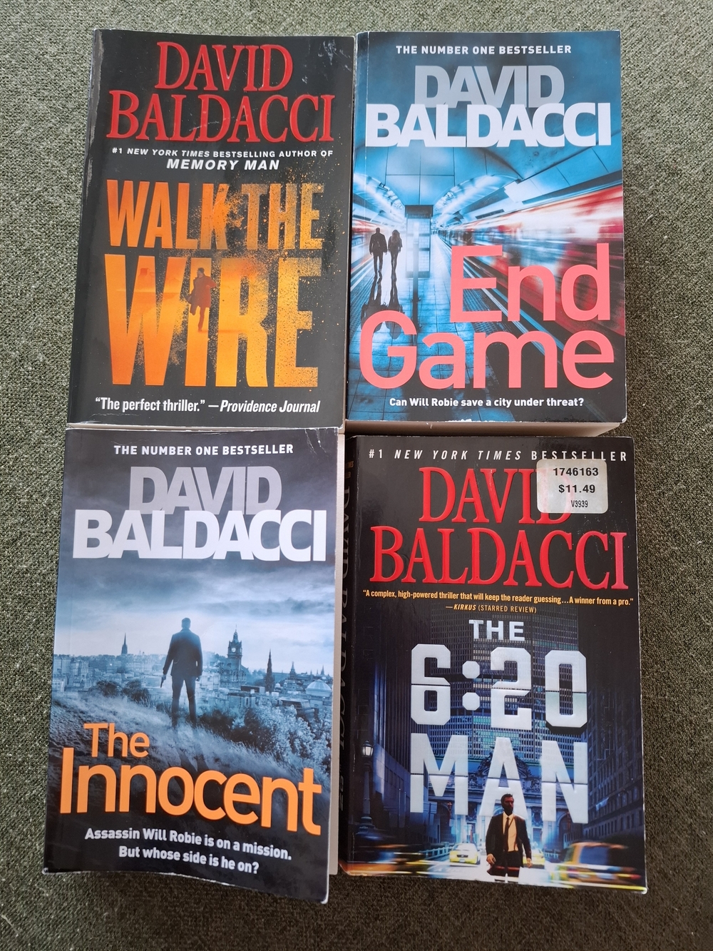 Thriller Book Bundle - Black/Blue/Orange Covers